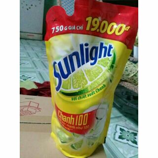 Nước Rửa Chén Sunlight Chanh Dạng Túi (750g)