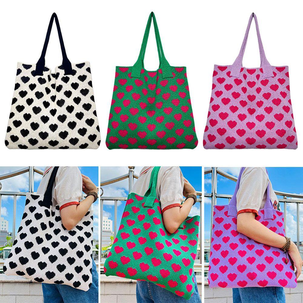 Túi Xách Đeo Vai Đan Móc Xuyên Thấu Cỡ Lớn Thời Trang Nữ