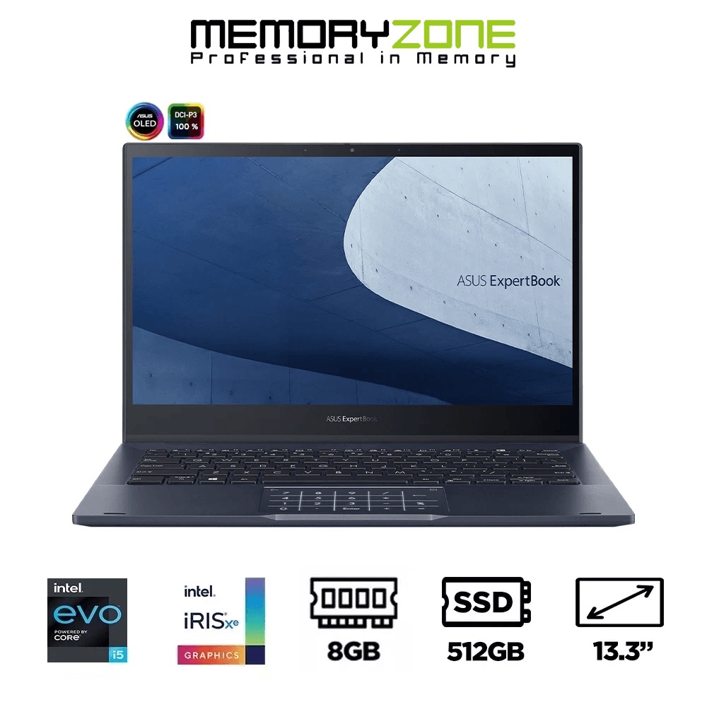 Máy tính Laptop Asus ExpertBook B5 Flip OLED B5302FEA-LF0749W (i5-1135G7 EVO,Iris Xe,Ram 8GB,SSD 512GB,13.3 Inch OLED)