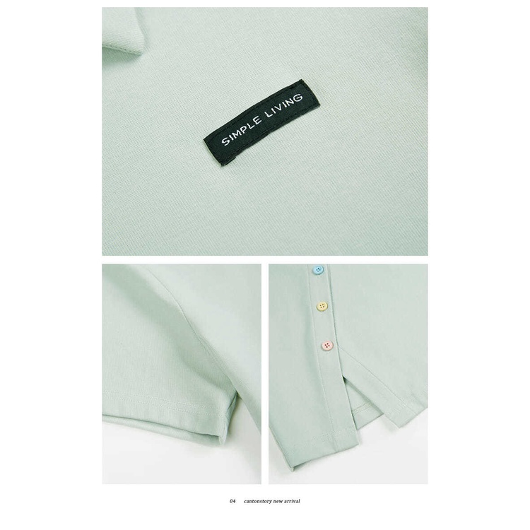 Áo polo Ngắn Tay Thoáng Khí Phong Cách Hàn Quốc Thời Trang Mùa Hè Cho Nữ