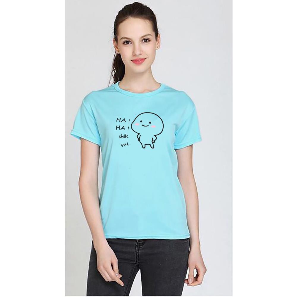 Áo thun nữ tay ngắn in họa tiết HAHAHA - ATNK1139
