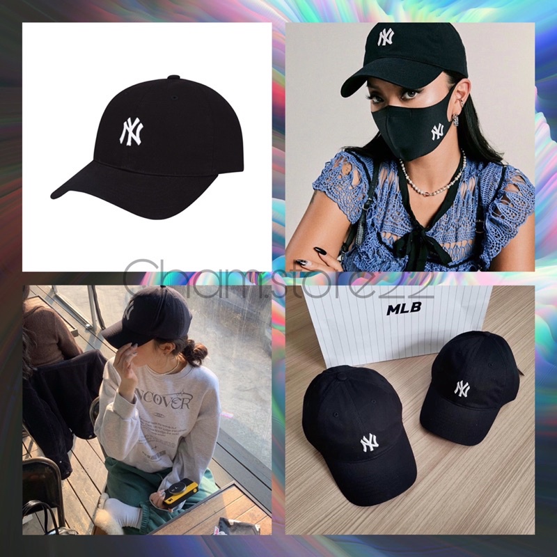 Nón MLB N.Y roockie ball Black ( xuất dư chuẩn)