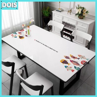 Khăn trải bàn cao cấp pvc chống thấm nước, chống bám bẩn cho bàn ăn, bàn phòng khách cá 3