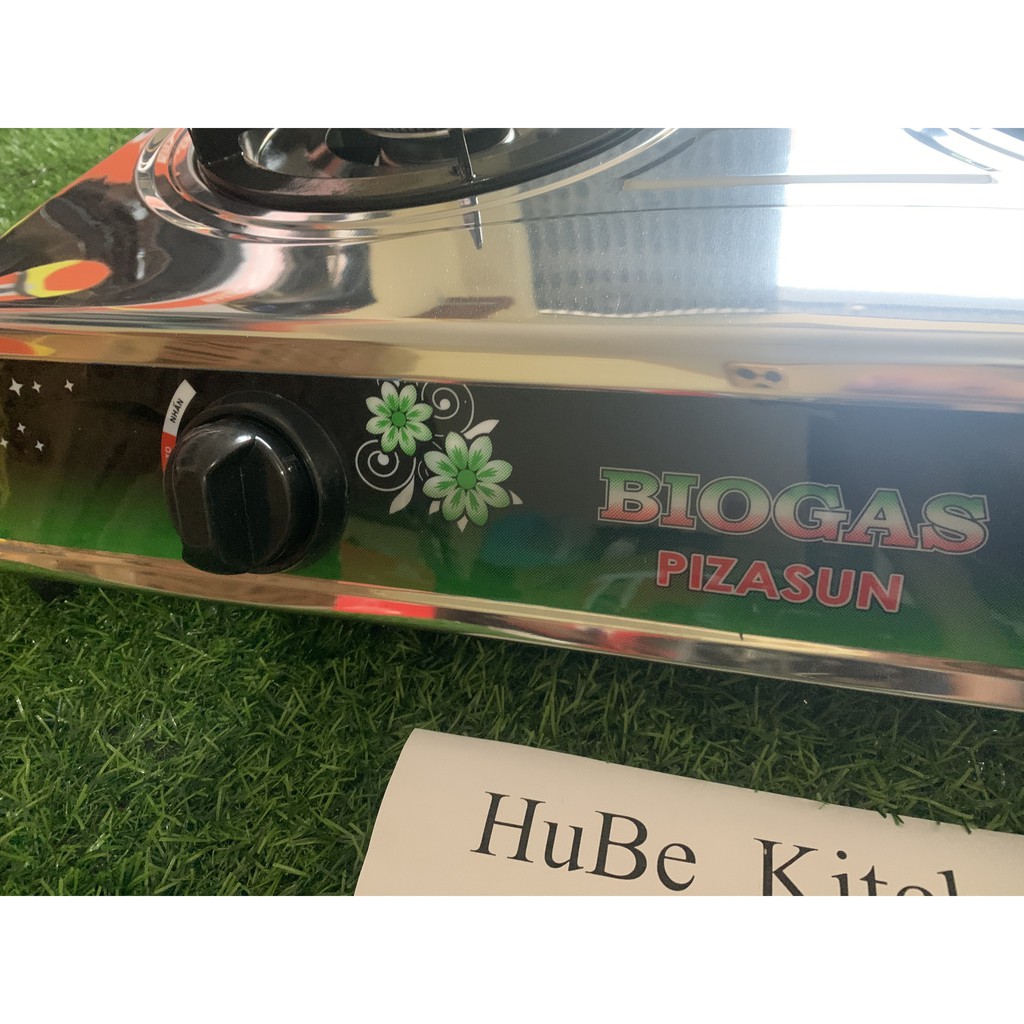 Bếp biogas đôi inox ( bếp sinh học ) sử dụng khí từ hầm biogas