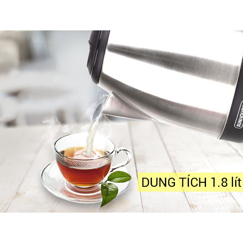 Ấm Siêu Tốc Inox Sunhouse SHD1182