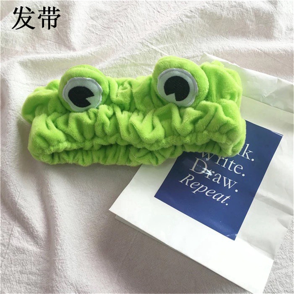 Băng đô/ Cài tóc co giãn hình chú ếch ngộ nghĩnh đáng yêu