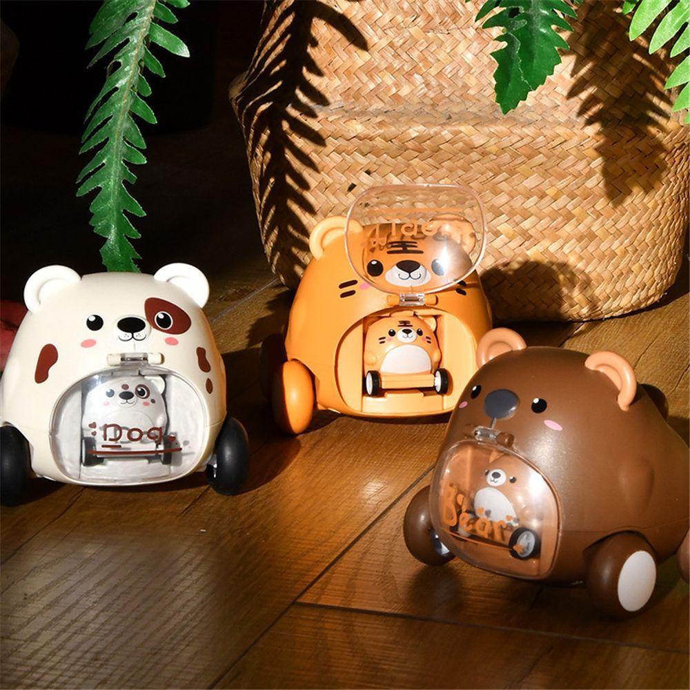 SUSANS phim hoạt hình thú cưng dễ thương máy phóng đồ chơi xe ô tô Quà trẻ em