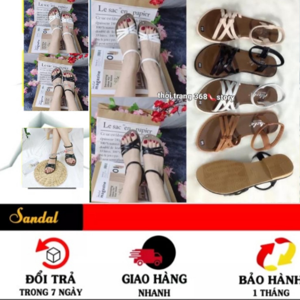 THỜI TRANG GIÀY DÉP. DÉP XĂNG DAN QUAI NGANG HẬU THUN HOTTREN MẪU MỚI XUẤT XƯỞNG