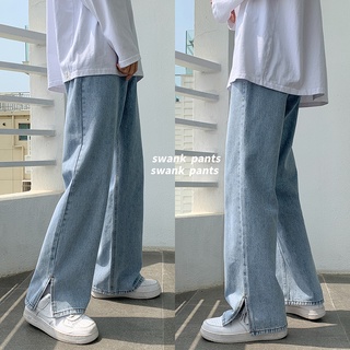 Quần Jeans Dài Ống Rộng Thời Trang Cho Nam