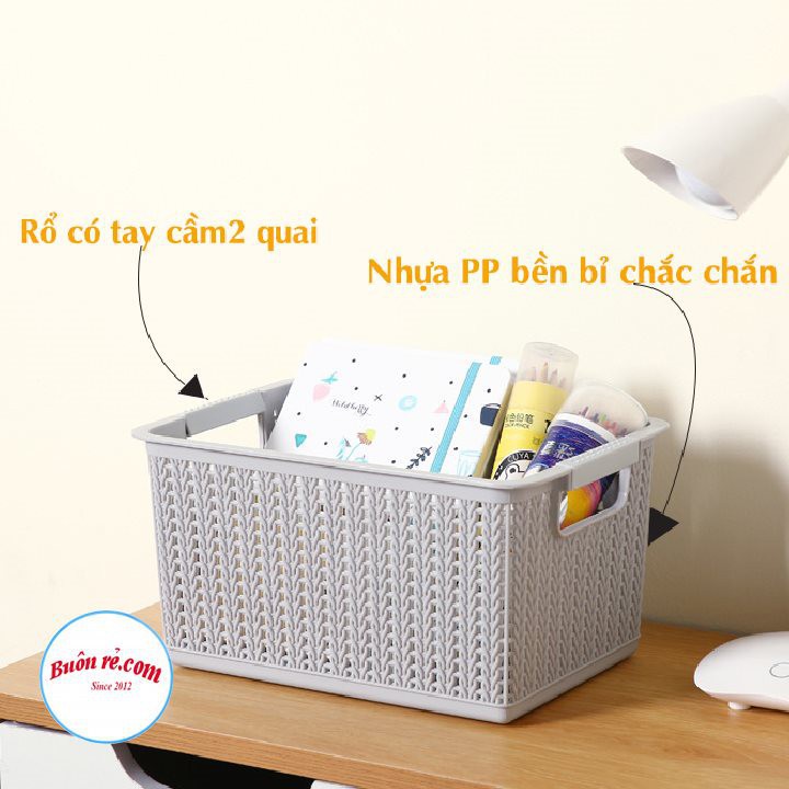 Rổ đan mây đựng đồ đa năng nhựa Việt Nhật (MS: 3415-1 – 3415-2 – 3415-3) – Giỏ nhựa đan mây đựng quần áo, mĩ phẩm, đồ d | BigBuy360 - bigbuy360.vn