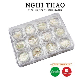Xà cừ nail trắng ngọc trai