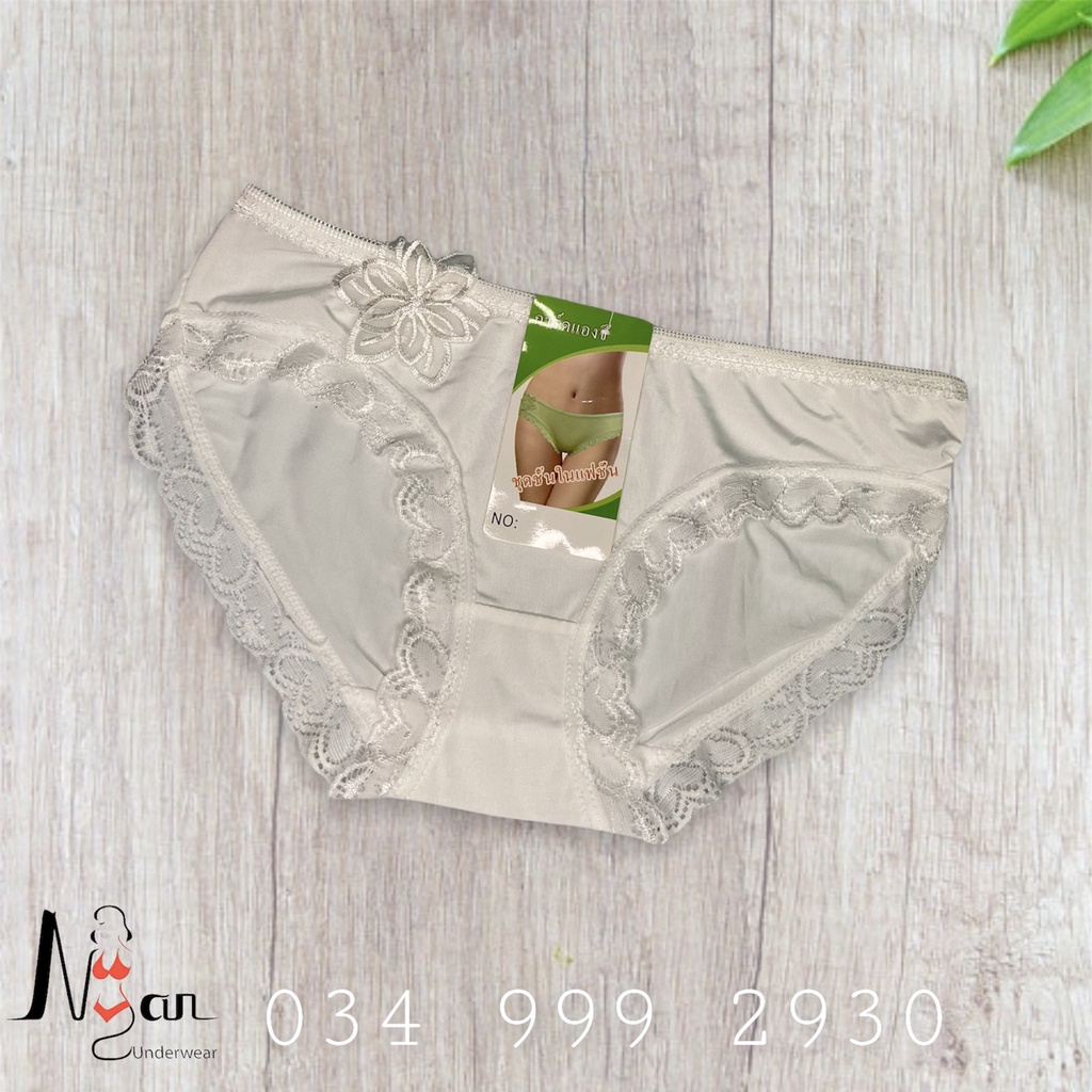 Quần lót nữ viền ren có hoa mã 9304 - NGAN HOUSE - CHUYÊN ĐỒ LÓT 🍑