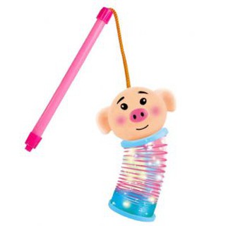 Lồng đèn lò xo hình Heo có đèn led