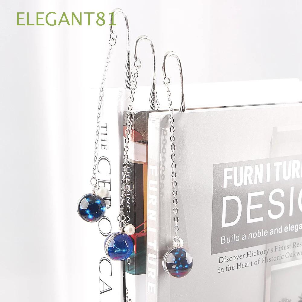 Thẻ Đánh Dấu Trang Sách 12 Chòm Sao Bằng Kim Loại Sáng Tạo Dành Cho Học Sinh / Văn Phòng