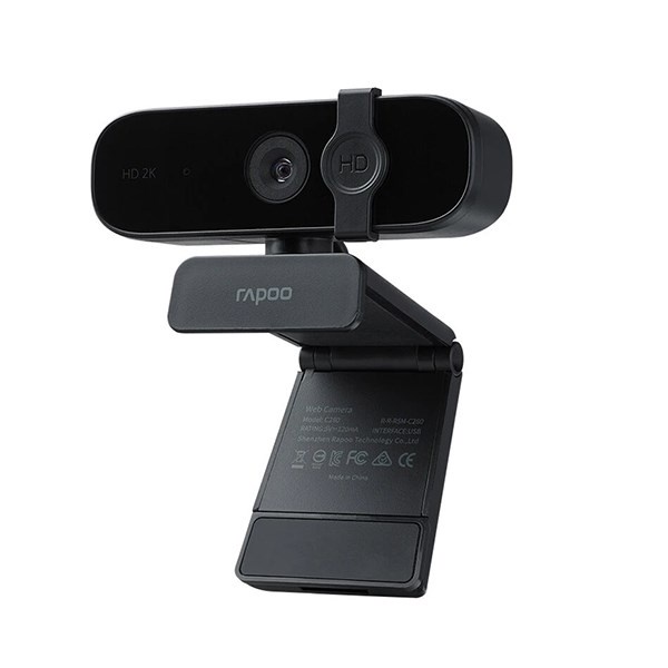 Webcam máy tính Rapoo C280  FullHD 2K Tích Hợp Míc , Hỗ Trợ Học Trực Tuyến, Để Bàn , Họp Online qua Zoom