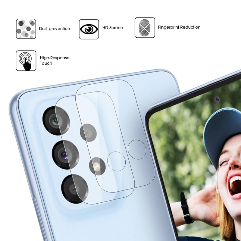 Kính Cường Lực 9H HD Chống Trầy Xước Bảo Vệ Ống Kính Camera Cho Samsung A53/A73