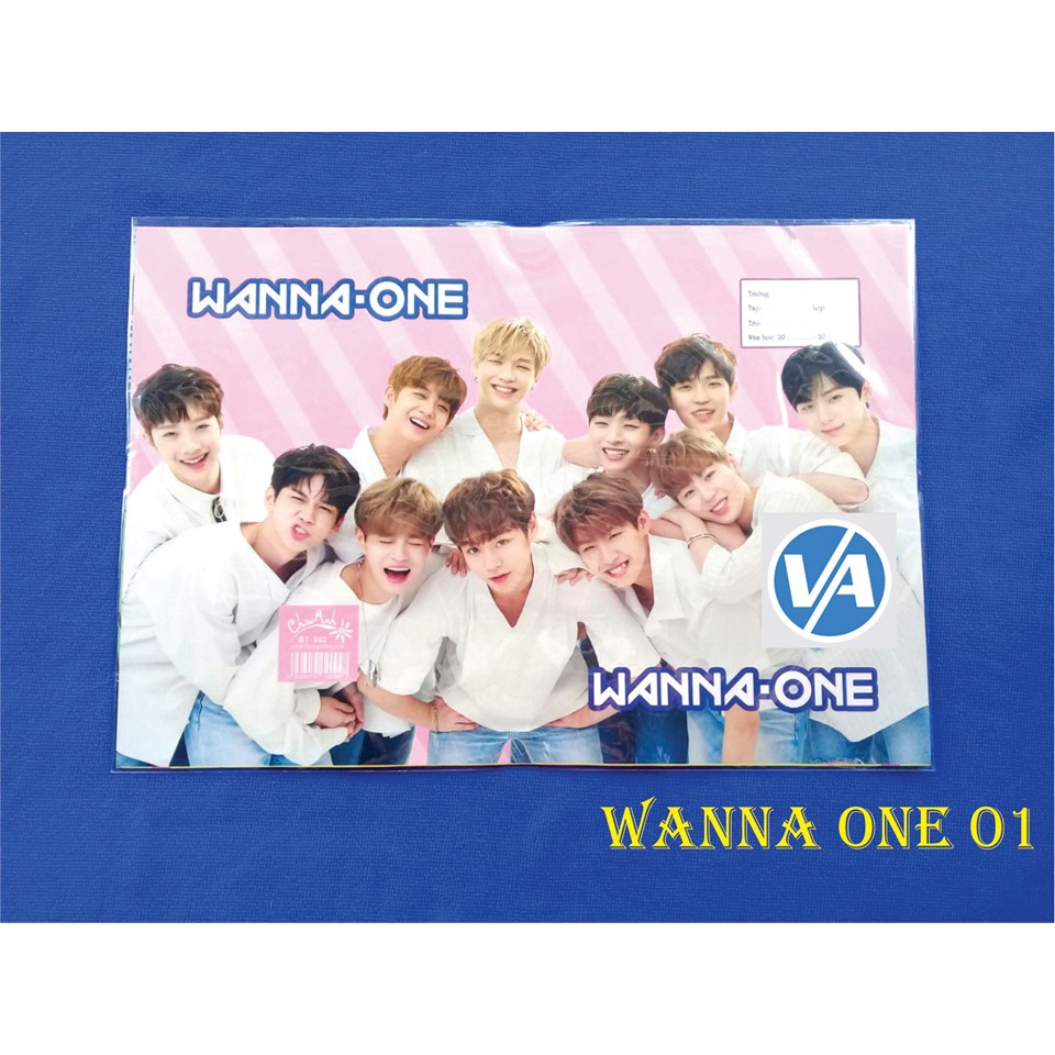 Set 10 Bìa Bao Tập Wanna One W1 (set 10 tờ) - Bọc vở Kpop , Anime, Manga, Manhua, Game
