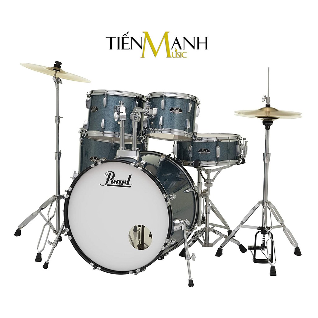 Bộ Trống Dàn Cơ Pearl Jazz Drum RS525SC-C703 Màu Xanh Biển Glitter RS525SCC703 - Chính Hãng