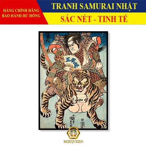21-40 Mẫu Tranh Samurai Trang Trí Nhà Hàng, Tiệm Xăm Tattoo Phong Cách Nhật Bản Xưa