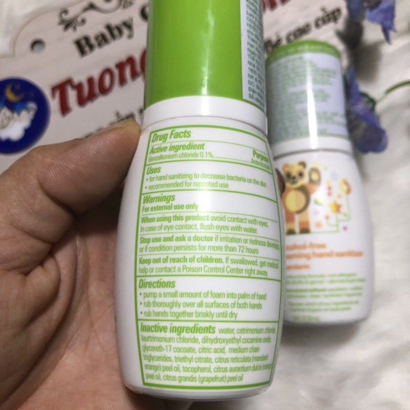 Date 2023 Nước Rửa tay khô Babyganics 50ml - Mỹ