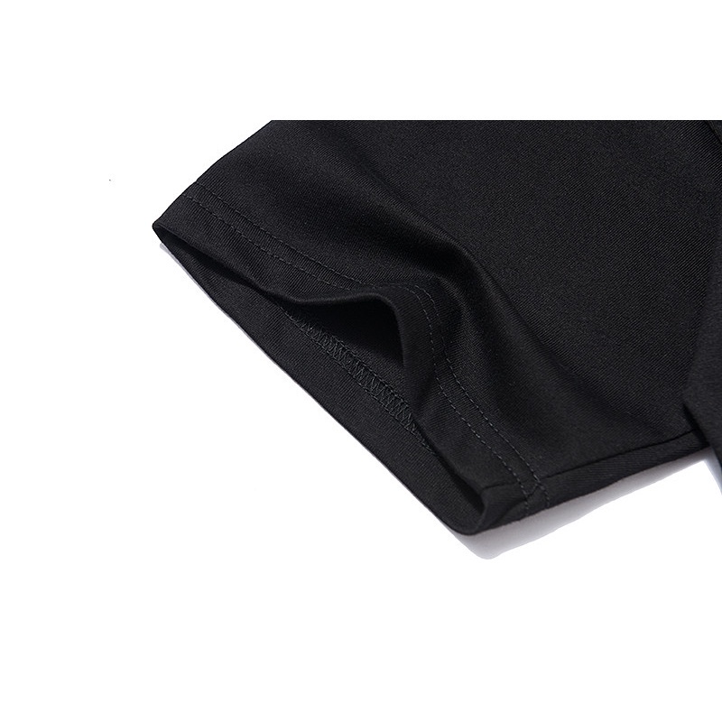 Áo Thun Cotton Tay Ngắn Dáng Rộng In Chữ Sanskrit Plus Size Cho Nam Nữ