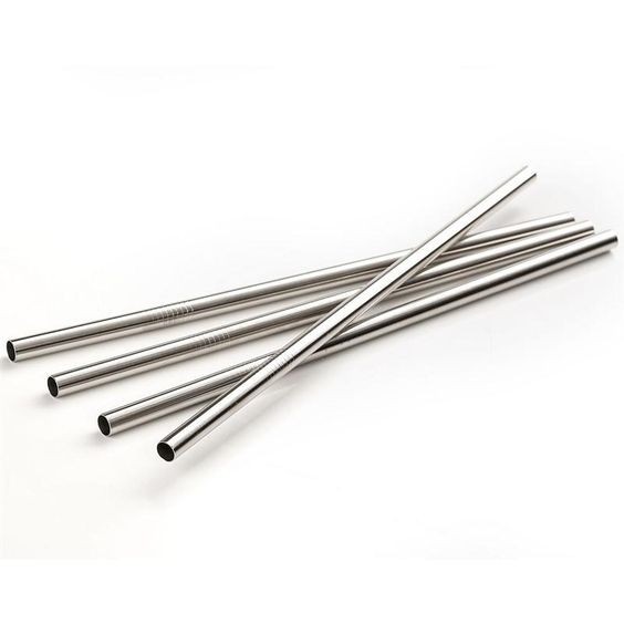 Ống hút Inox 304 ECOHUB, Màu bạc (8/6/12mm) Dành cho quán Cà phê, Trà sữa... | EH009