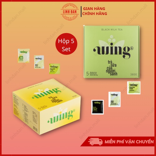 Trà Sữa Wings Trân Châu Tự Pha Hộp 5 Set