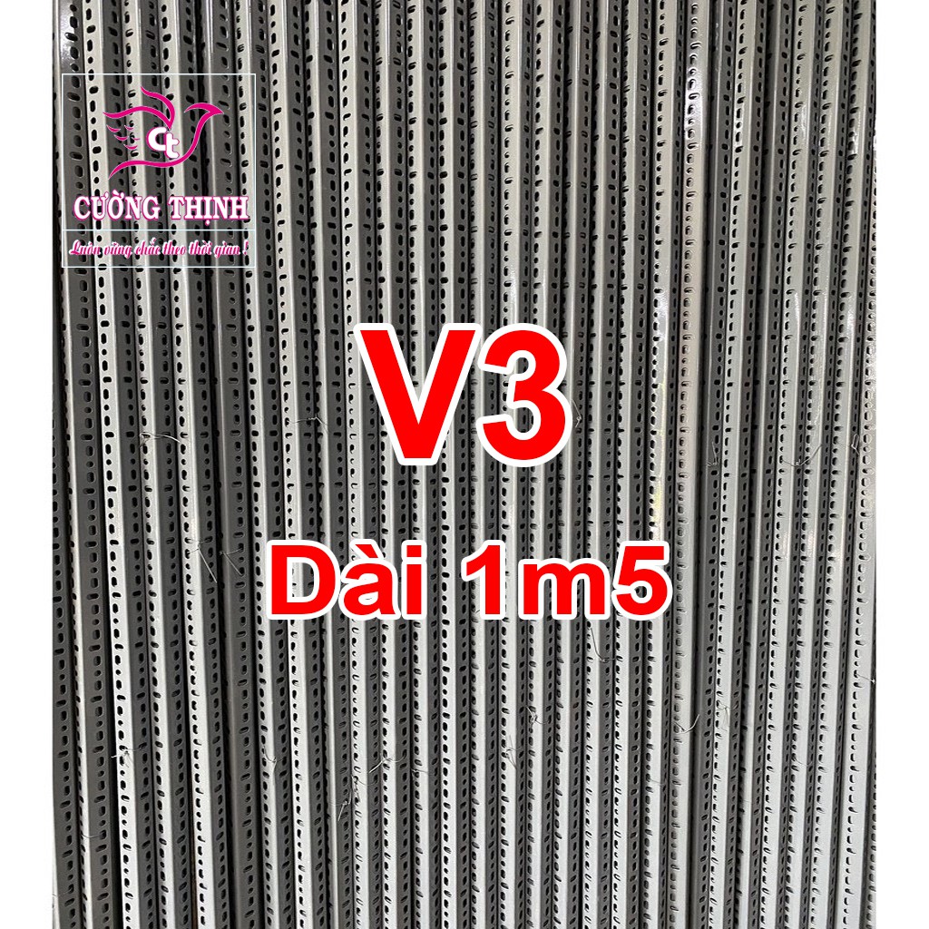 Thanh sắt V3x3 dài 80cm, dày 1,6mm - Kệ sắt V lỗ, Sắt V lỗ, Làm kệ sắt