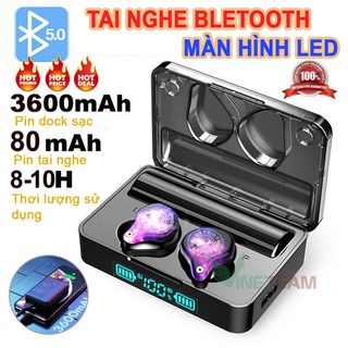 Tai nghe Bluetooth không dây TWS XS Plus v5.0  ✔Chống nước Ipx7 ✔Âm thanh 9d ✔Chống ồn cao cấp ✔Pin trâu 3600mah -DC3953