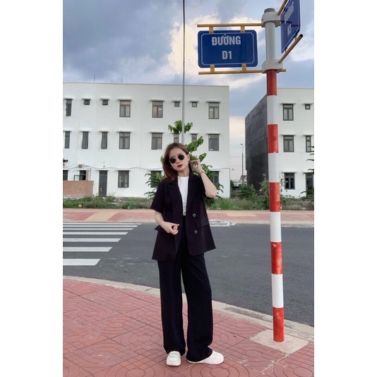 Set áo blazer + quần suông (Ảnh chính chủ )