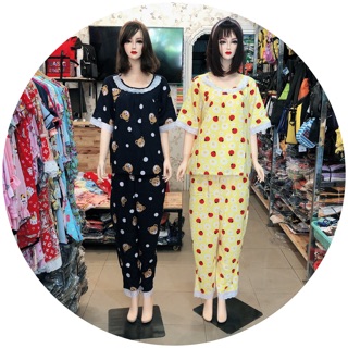 Đồ bộ lanh bigsize tay lỡ cho mẹ bầu và bỉm sữa (75-90kg)