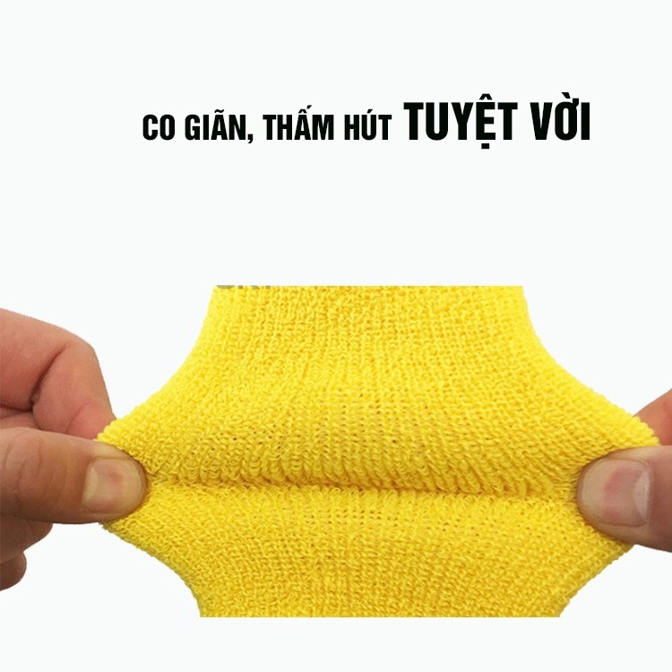 Băng cổ tay thấm mồ hôi, Cotton co giãn, Bóng rổ, Cầu lông, Tennis, Chạy Bộ Minh House