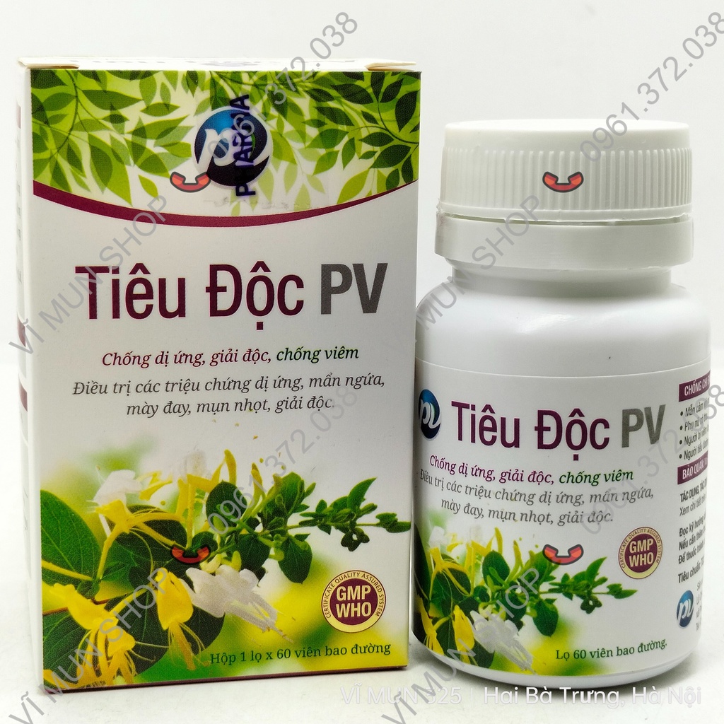 Tiêu Đoc Pv lọ 60 viên