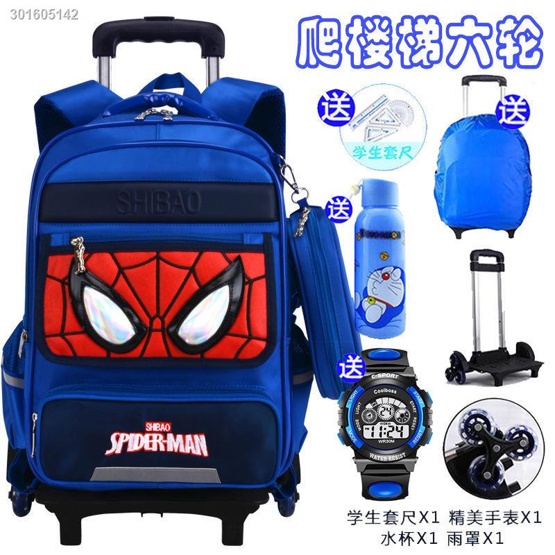 Ba Lô Kéo Hình Người Nhện Có Thể Tháo Rời Sử Dụng Khi Đi Học Cho Bé Trai Lớp 2-3 - 6