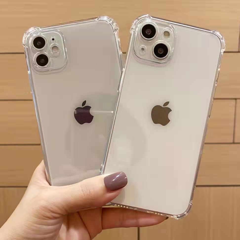 Ốp điện thoại silicon mềm trong suốt 4 góc túi khí bảo vệ cho iPhone  13 Pro Max 12 Pro Max 12 6Plus 7 8plus 6splus xr xs 11promax 12 pro max 12 mini SE 2020