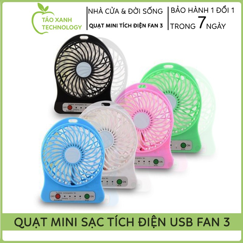 🌥️Bảo Hành 3 Tháng🌥️ Quạt Mini Sạc Tích Điện Để Bàn Cầm Tay 3 Chế Độ Đèn, Siêu Mát, Siêu Tiện Dụng Cho Mùa Hè 2021