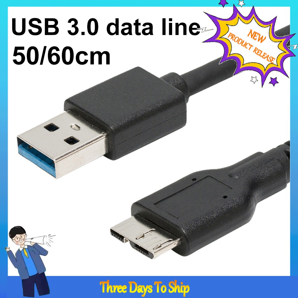 Dây Cáp Chuyển Đổi Cổng Usb 3.0 A Sang Micro B Dành Cho Ổ Cứng Di Động Ssd