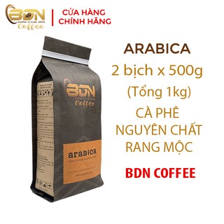 (2 Gói 500gr) Cà Phê Nguyên Chất Rang Mộc ARABICA Cầu Đất Đà Lạt - BDN Coffee