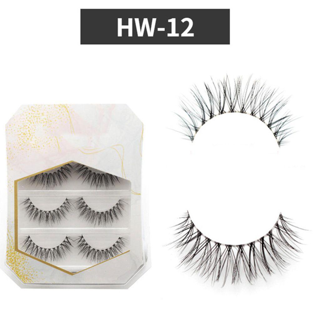 Set 3 Cặp Lông Mi Giả Ngắn Tự Nhiên