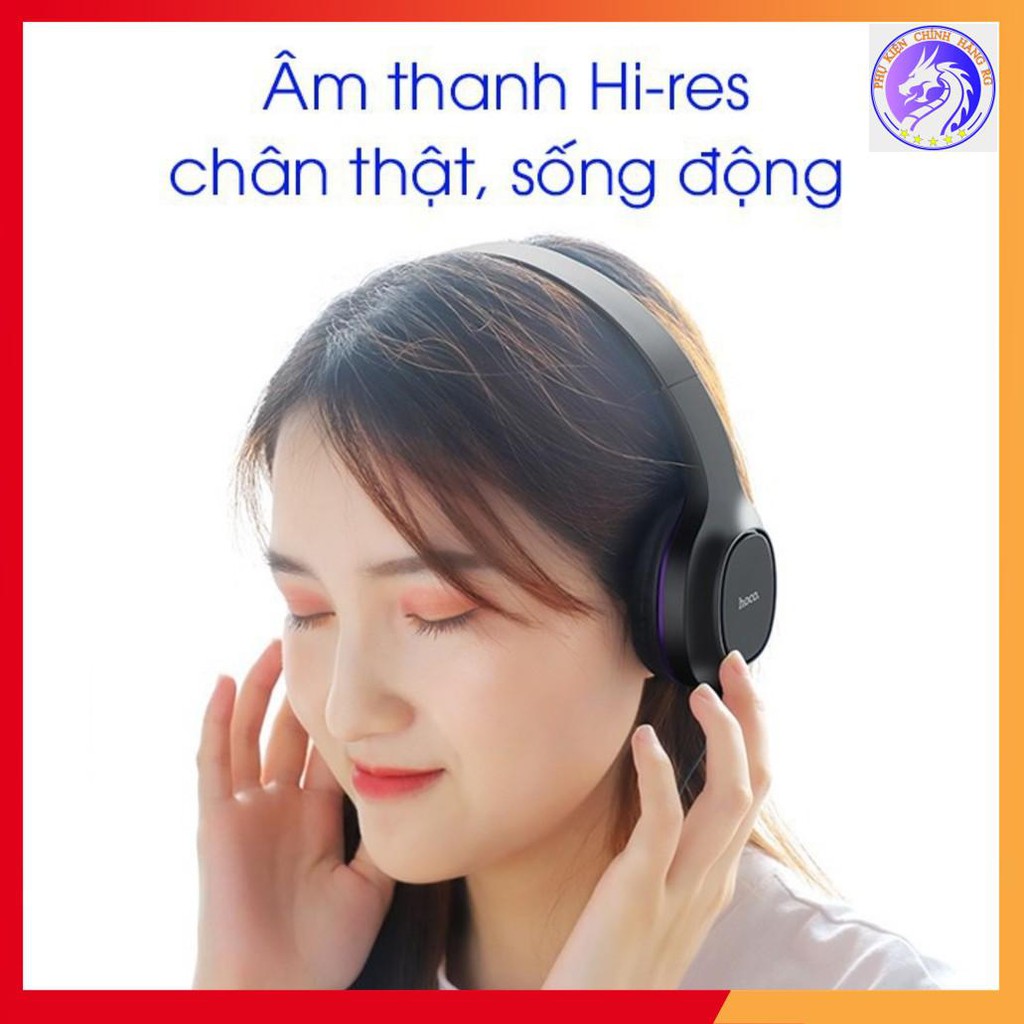 Tai Nghe Chụp Tai Có Dây Hoco W24- Tặng kèm tai nghe nhét tai - Hàng Chính Hãng BH 12 tháng