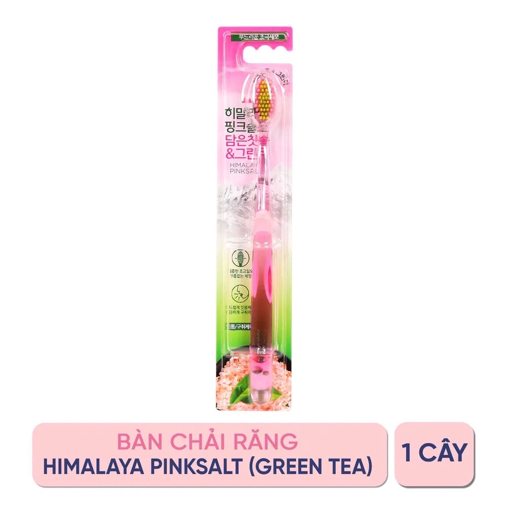 Bàn Chải Đánh Răng Bamboo Salt Tinh Chất Muối Hồng Himalaya Và Trà Xanh 1 Cây