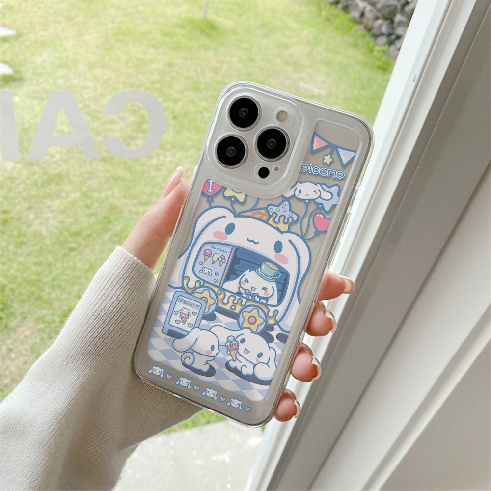 Ốp Điện Thoại Trong Suốt In Hình Cinnamoroll / Không Gian Cho iPhone 13 12 11 X XS Pro Max XR 7 8 Plus