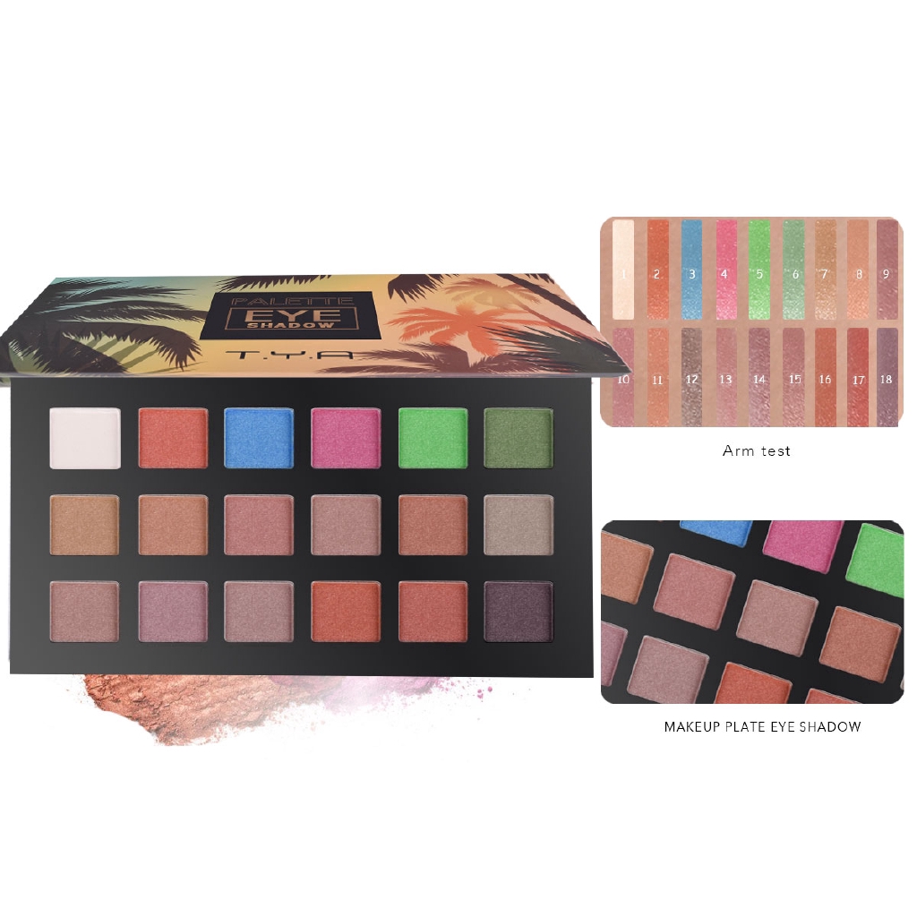 Bảng phấn mắt LAMUSELAND 18 màu nhũ trang điểm làm đẹp 21.6g J0022 | BigBuy360 - bigbuy360.vn