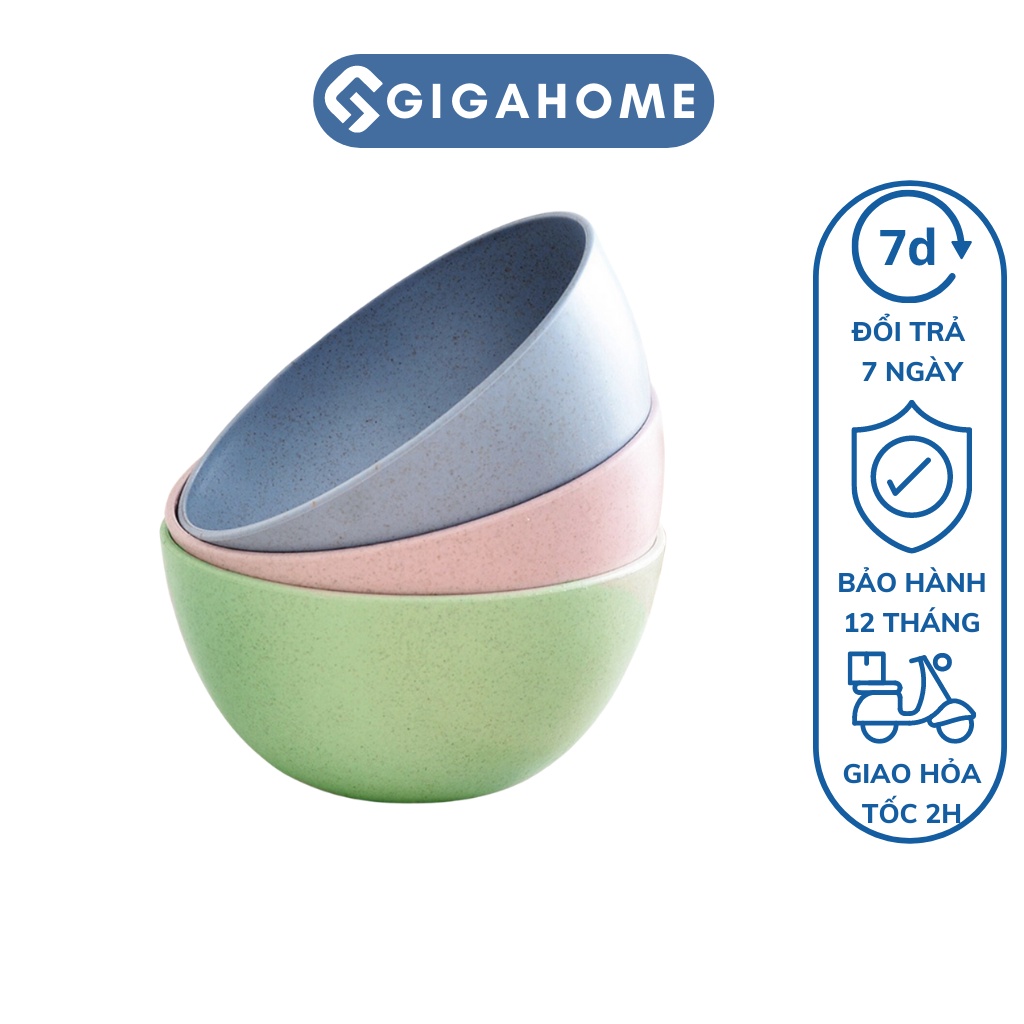 Chén Ăn Cơm GGIAHOME Bằng Lúa Mạch, Kháng Khuẩn, An Toàn Sức Khỏe 9536