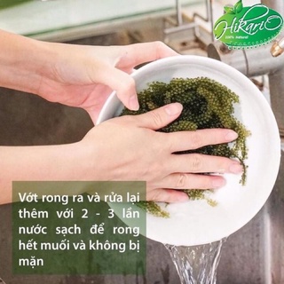 Rong Nho Cao Cấp Hikario 100% Tự Nhiên - Tách Nước Theo Tiêu Chuẩn Nhật Bản, Hộp 10 gói 280gr