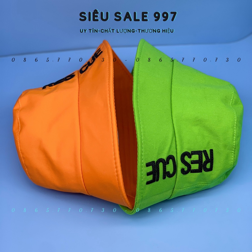 MŨ BUCKET CỤP HÀN QUỐC RESCUE KAKI 2 MÀU CAO CẤP THỜI TRANG NAM NỮ