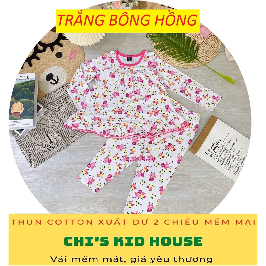 ĐỒ BỘ THUN COTTON 2 CHIỀU XUẤT DƯ MỀM MÁT CHO BÉ LỚN 20-40KG