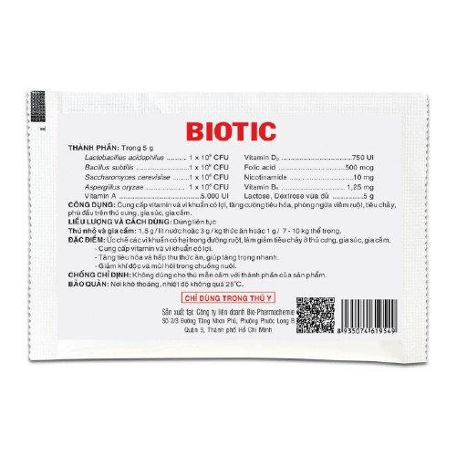 BIOTIC Men hỗ trợ đường tiêu hóa cho chó meo