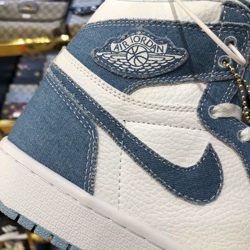 GIÀY JD1 HIGH WMNS OG DENIM JEAN BLUE LAI AU