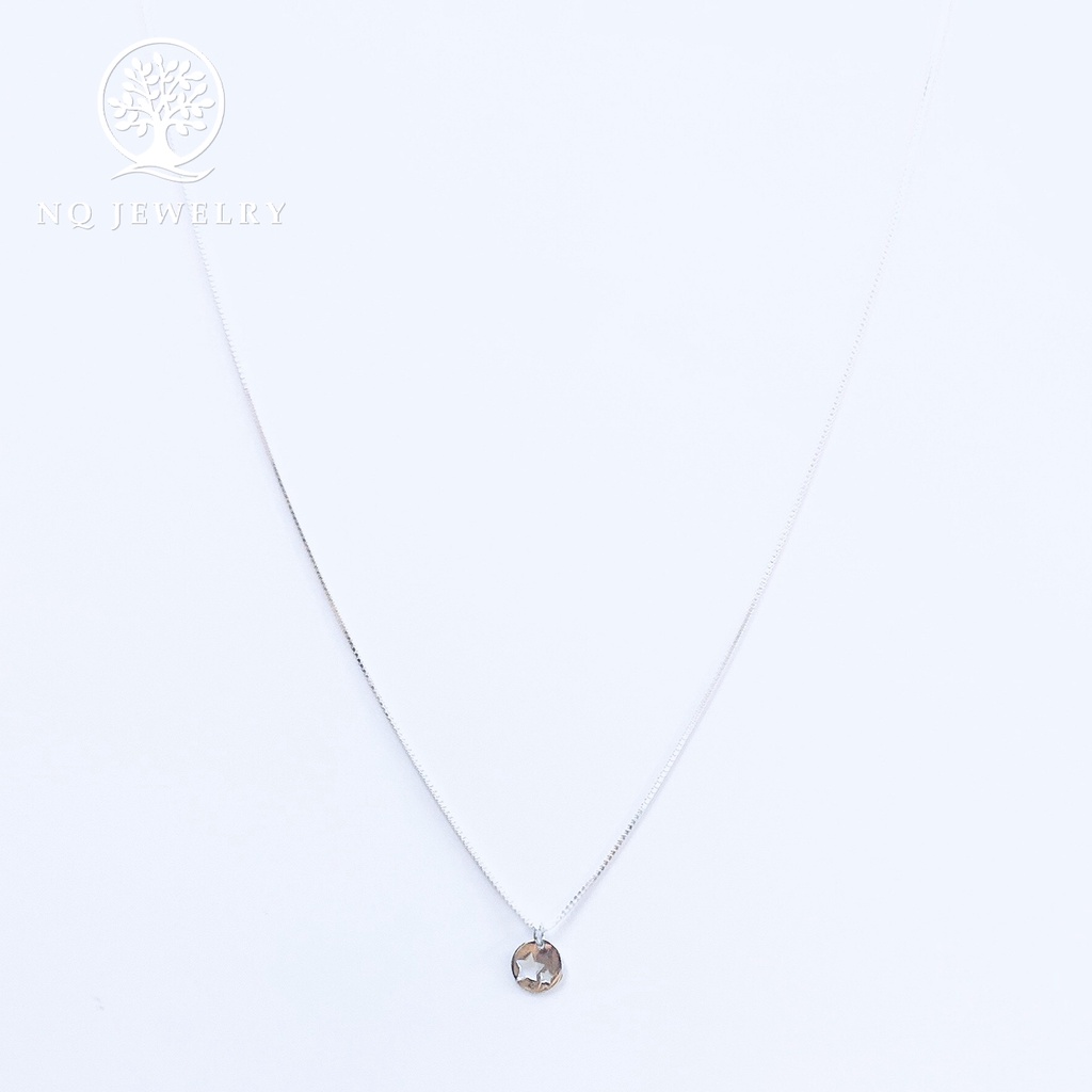 Dây chuyền bạc mặt 2 ngôi sao - NQ Jewelry